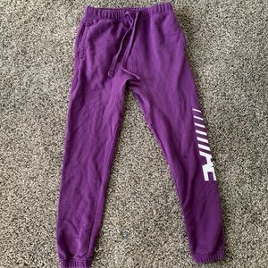 Purple American eagle sweatpants